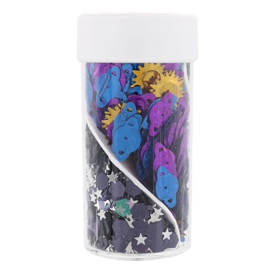 Cosmos Space Shaped Glitter Swirl Jar by Creatology&#x2122;